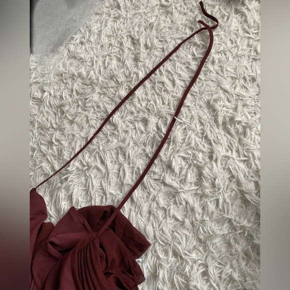 Aritzia Burgundy Midi Dress - Picture 11 of 11